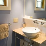 photo of hillview blue bathroom